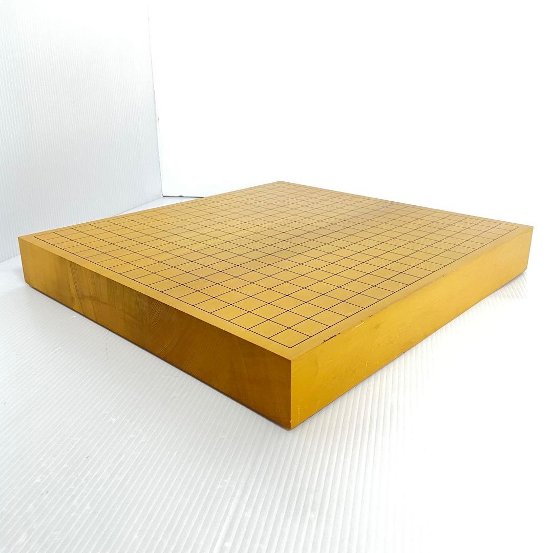 美品 本榧 碁盤 ハギ盤 2寸 二寸 6kg はまぐり碁石 囲碁 将棋 卓上盤