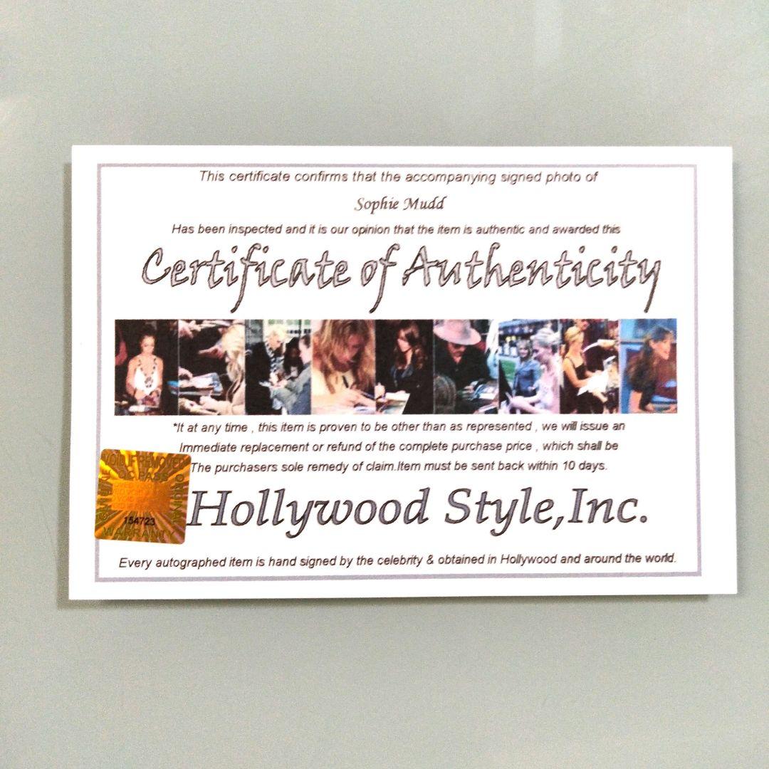 セール中…ソフィー・マッド直筆サイン入り2Lサイズ写真…Sophie Mudd…