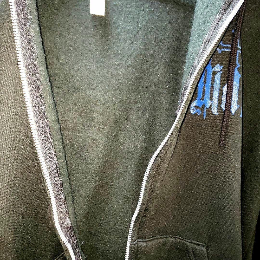 Moi dix Mois 裏起毛 ブルーロゴ パーカー XL ブラック-人気商品