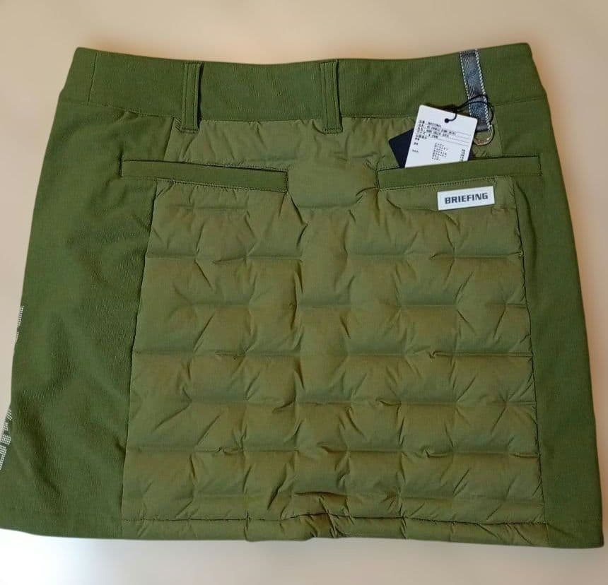 年末迄お値下ブリーフィングゴルフハイブリッドダウンスカート M アーミーグリーン