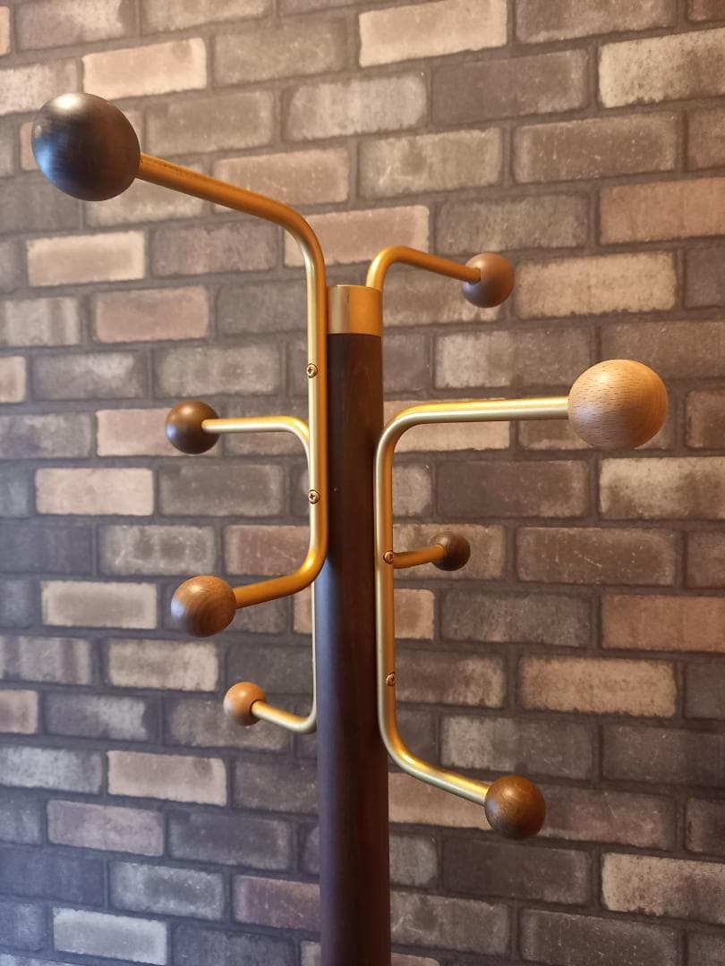 1点物 マルチカラー カリモク ポールハンガー ミッドセンチュリー