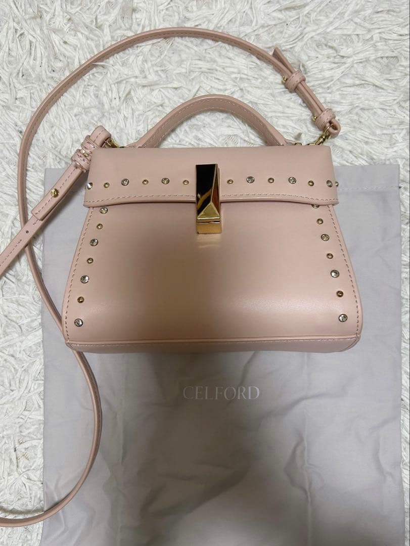 CELFORD セルフォード リュタン ビジュースタッズポシェット L.Pink