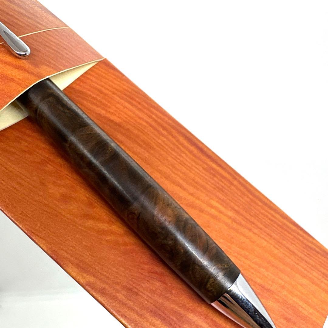 新品即発送 工房楔 ペンシル楔 黒檀 こぶ杢 シャーペン ②