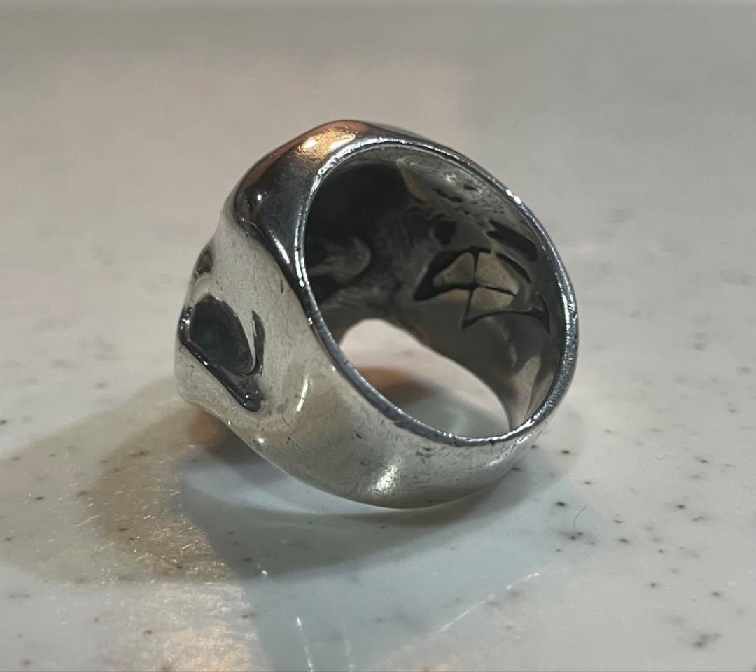 クレイジーピッグ　キースリング　スカルリング　19号　シルバー