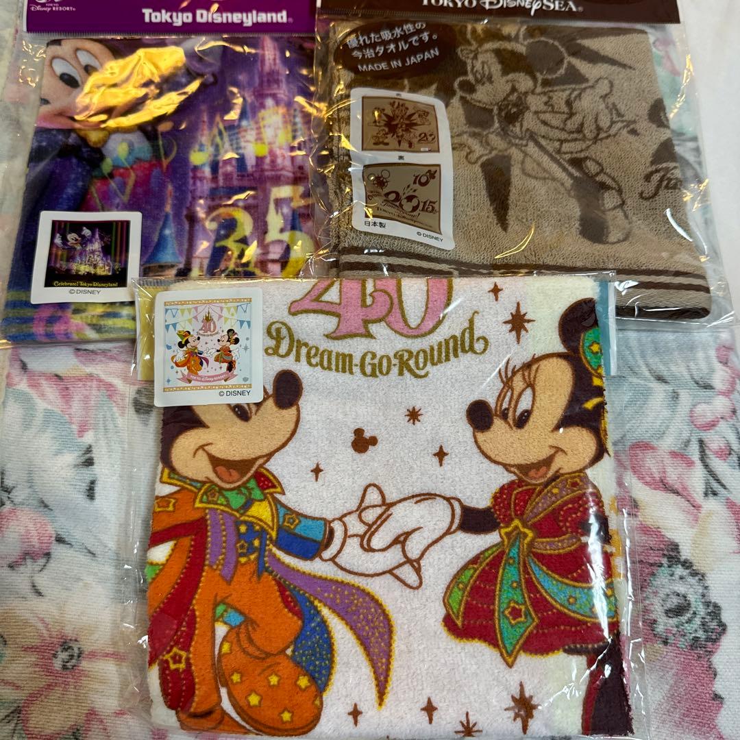 東京ディズニーランド・ディズニーシー タオルセット 40周年、35周年