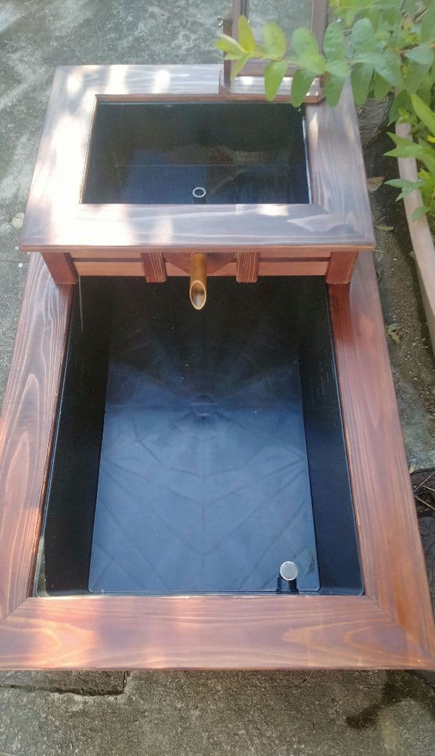 2段トロ舟60 濾過槽付 ビオトープ 太陽光モーター ゆぅmama53 トロ