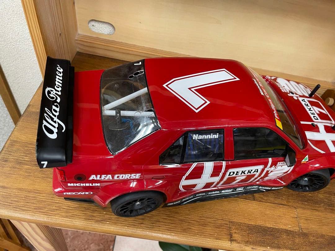 ラジコン　ボディーのみ　タミヤ　アルファロメオ155 DTM ツーリングカー