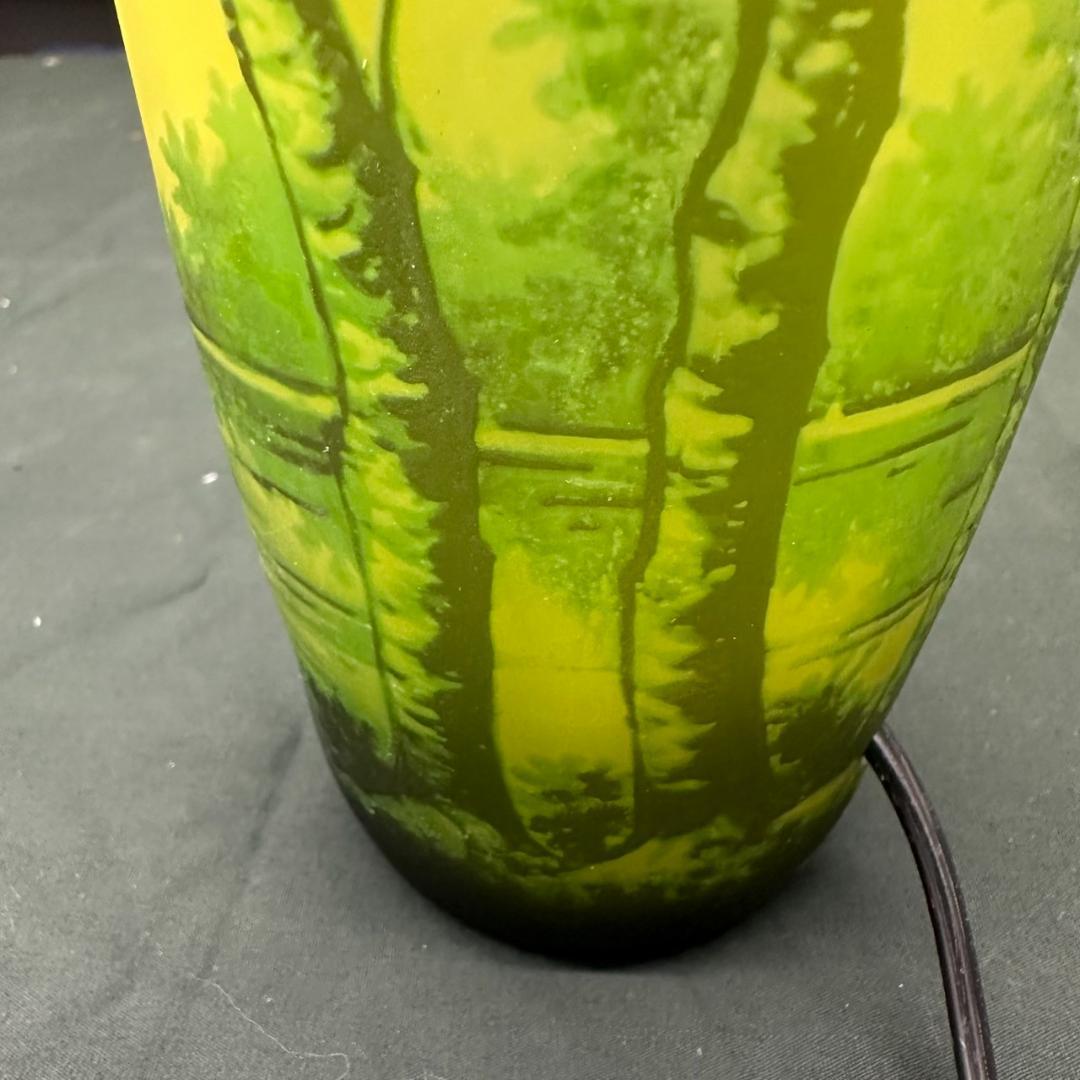 ドームナンシー 筒型 卓上証明 高さ17.5cm 被せガラス アンテルカ