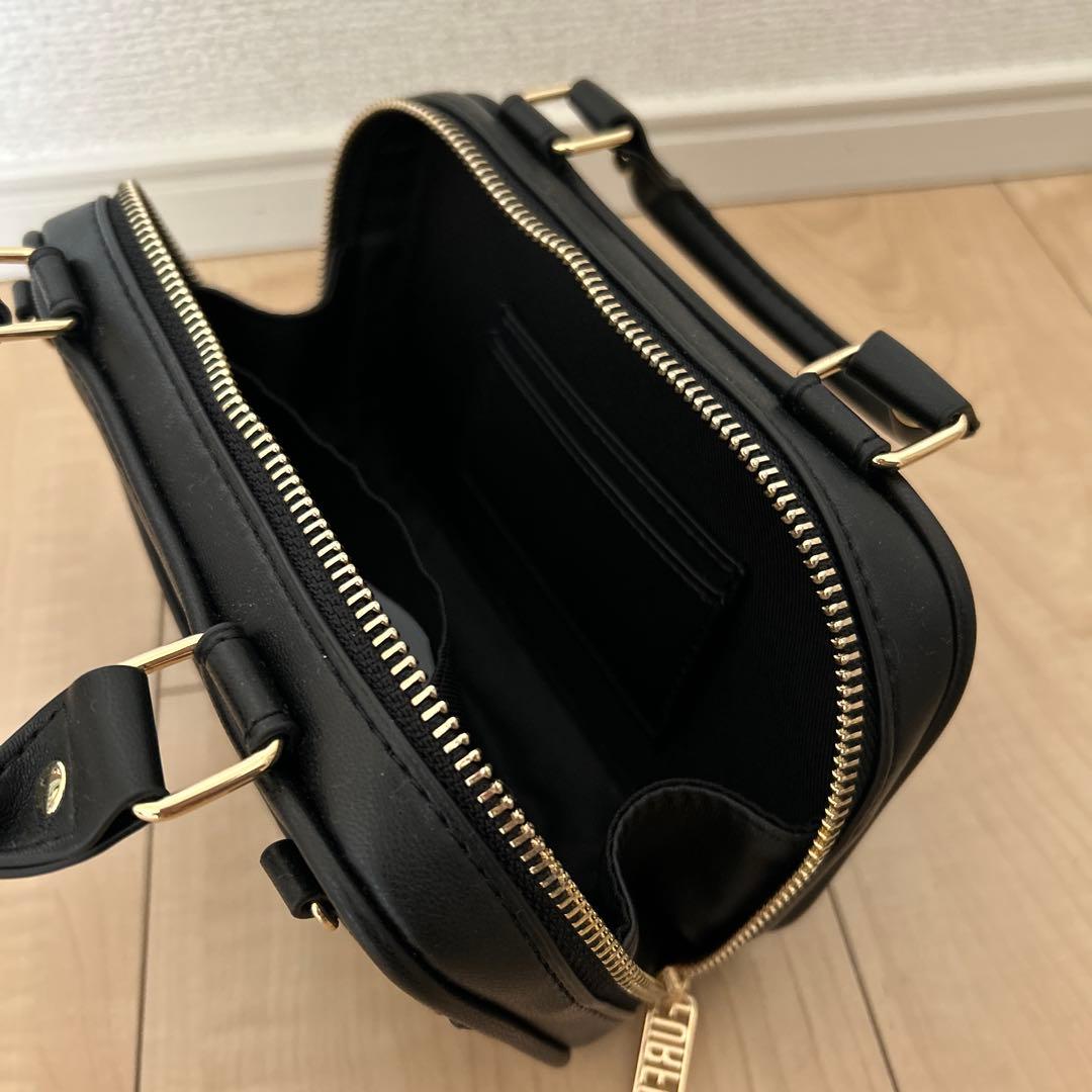 m FURFUR ブラック キルティング ショルダーバッグ