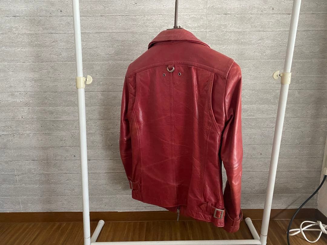 A.S.M 水牛革レザーライダースブルゾン