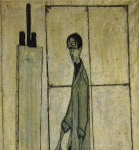 ベルナール・ビュッフェ、「Le peintre」、希少画集の額装画、人気作品