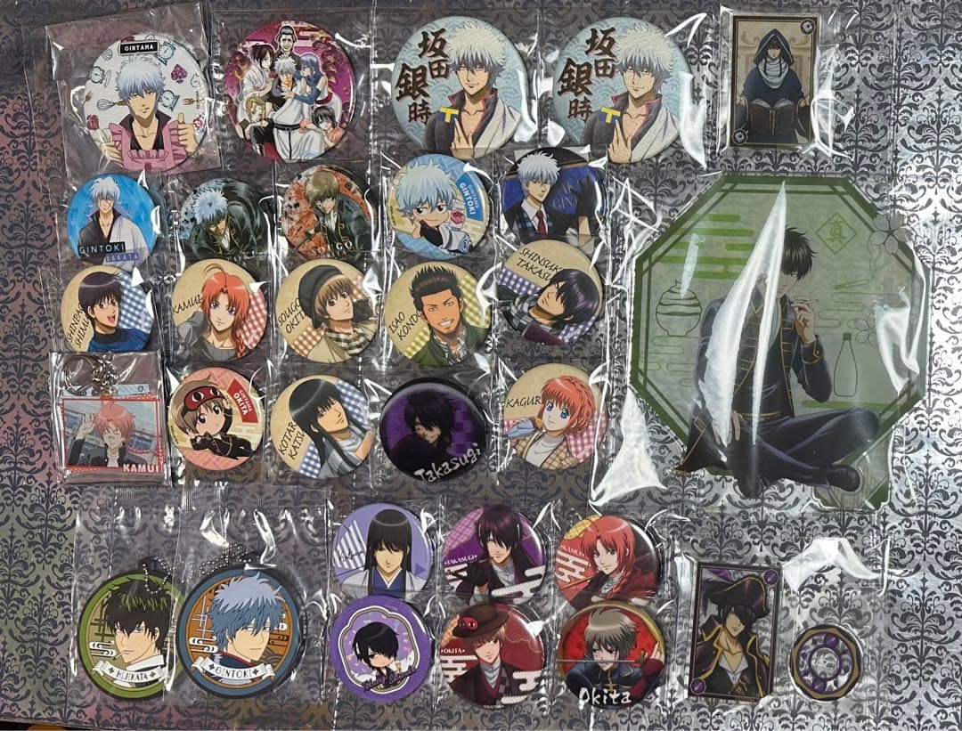 銀魂 坂田銀時 土方十四郎 アクリルスタンド 缶バッジ ジャンフェス 🌼*・