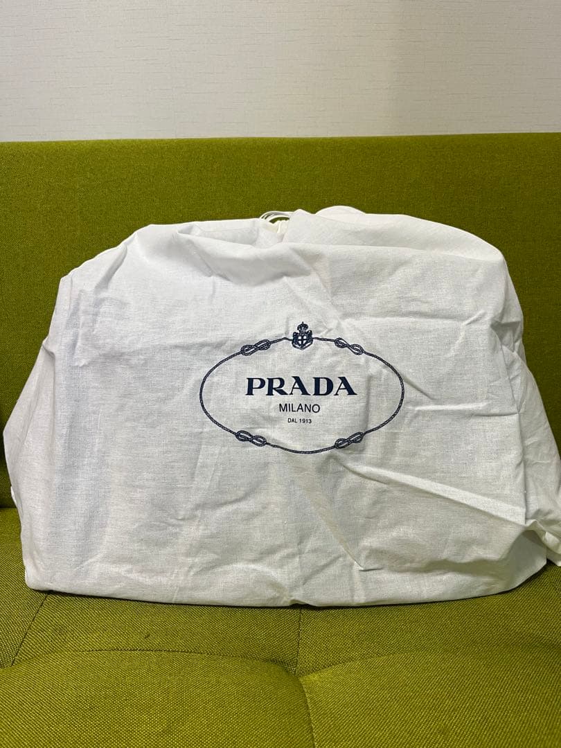 超美品　2wayプラダ　カナパ　ネイビー　Mサイズ