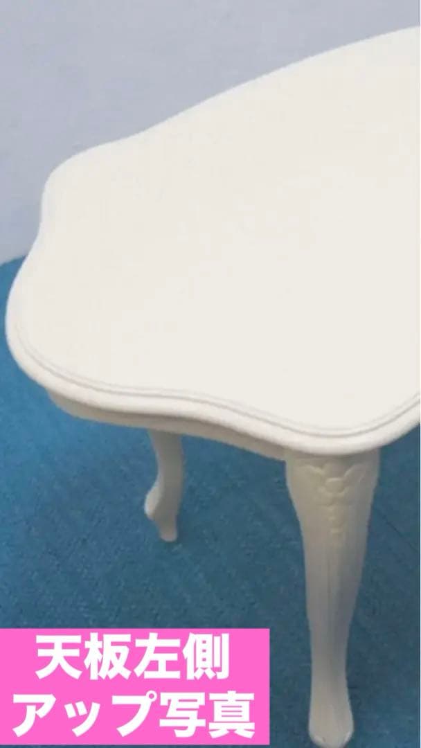 ロココ フレンチ♦️イタリア製♦️猫脚テーブル&ファブリックチェア2