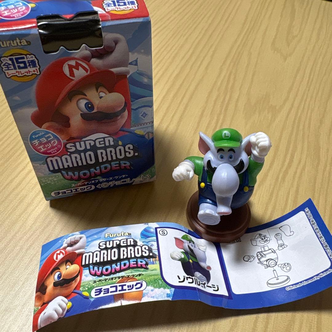 スーパーマリオ チョコエッグ シークレット(ゾウルイージ) - メルカリ