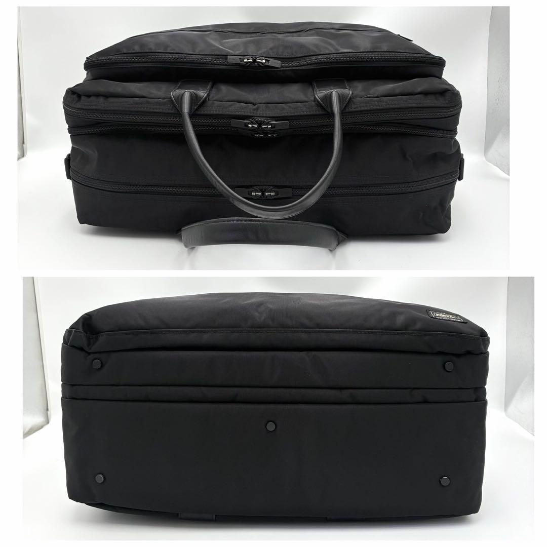 ポーター タイム 2way オーバーナイト ブリーフケース 黒 ナイロン メンズ