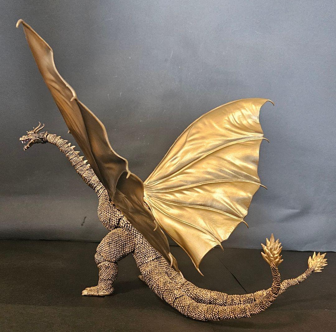 ゴジラ怪獣ソフビ　初代キングギドラ　リペイント完成品