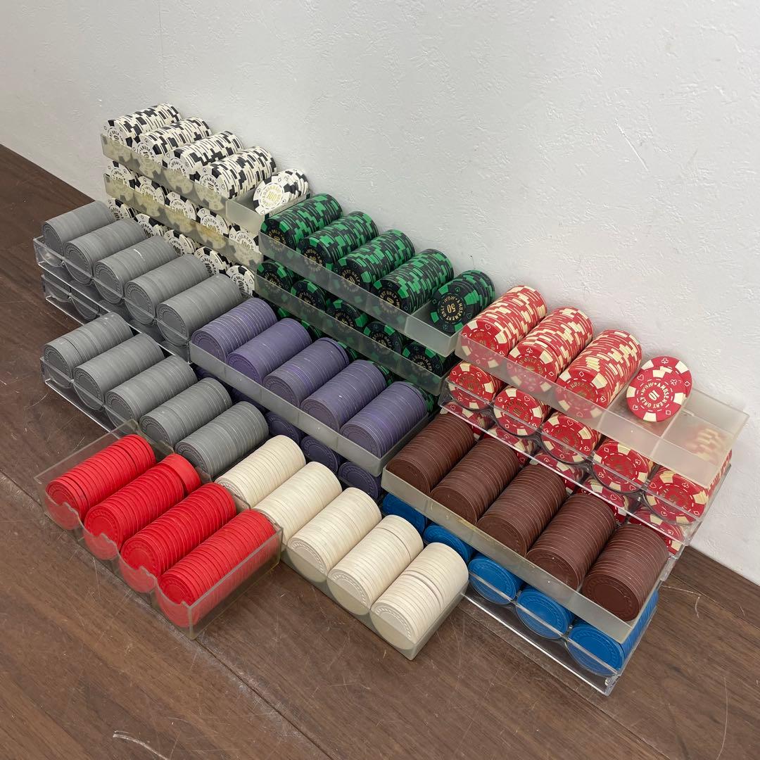 EKK13 カジノチップ 大量 MGM ポーカーチップ 100 50 10 ドル