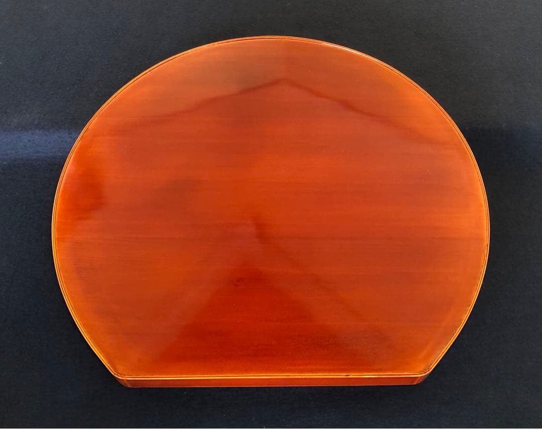 《R》飛騨春慶塗 半月会席膳5客揃 船津工芸謹製 共箱 251204お3