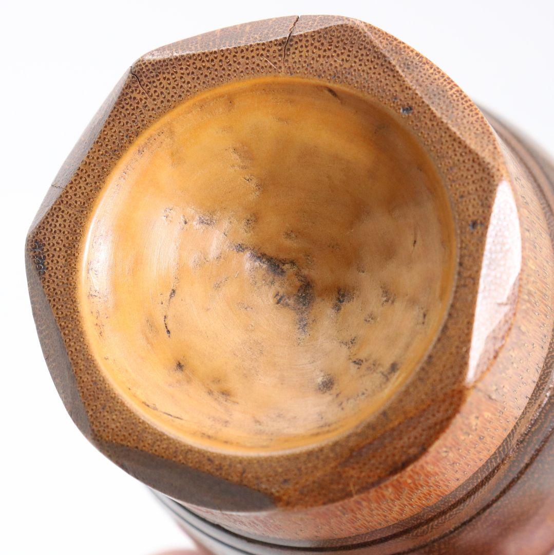 桑 柳子莨壷 喫煙具 煙草入 茶道具 V895