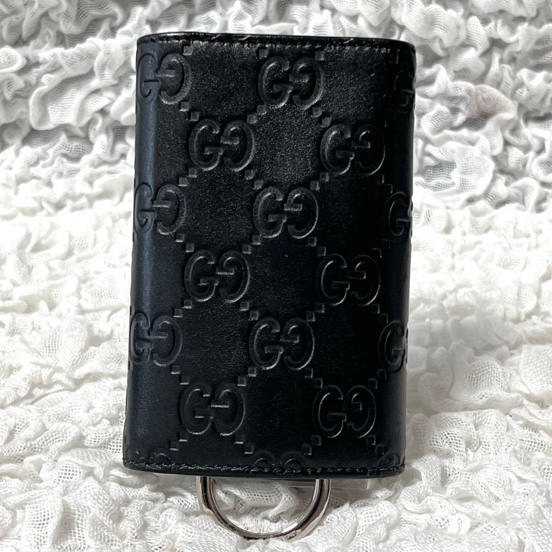 美品✨ドリアン グッチ シマ キーケース レザー インターロッキング GG