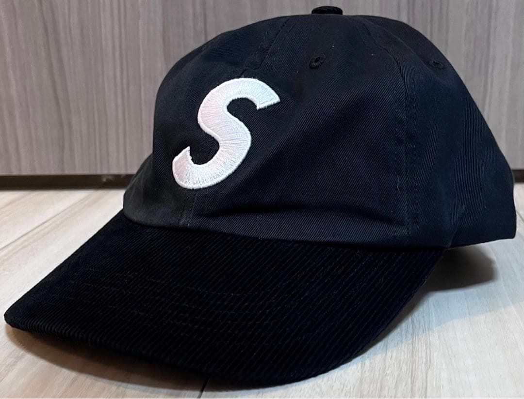 supreme 2-Tone S Logo 6-Panel Black Supreme 2-Tone S Logo Cap