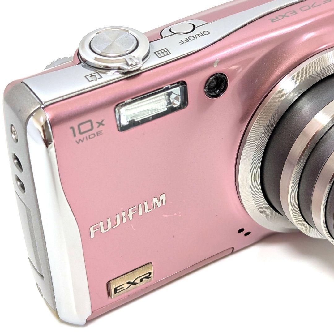 オールドコンデジ FUJIFILM FinePix F70EXRピンク デジカメ