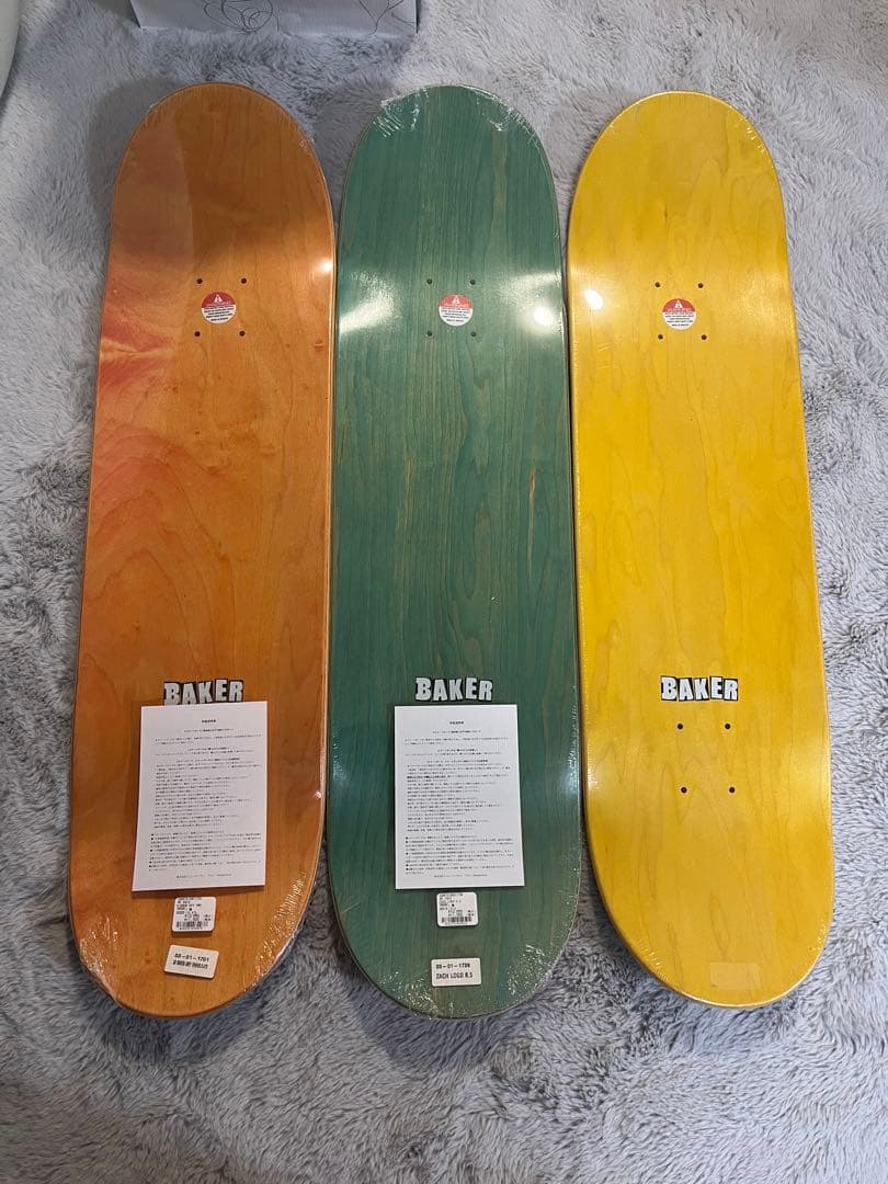 Baker スケートボードデッキ 3枚セット