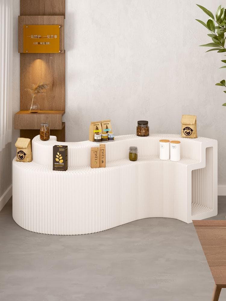 ペーパー陳列台 ディスプレイラック 長さ2-3m高さ98㎝ 展示台 店舗