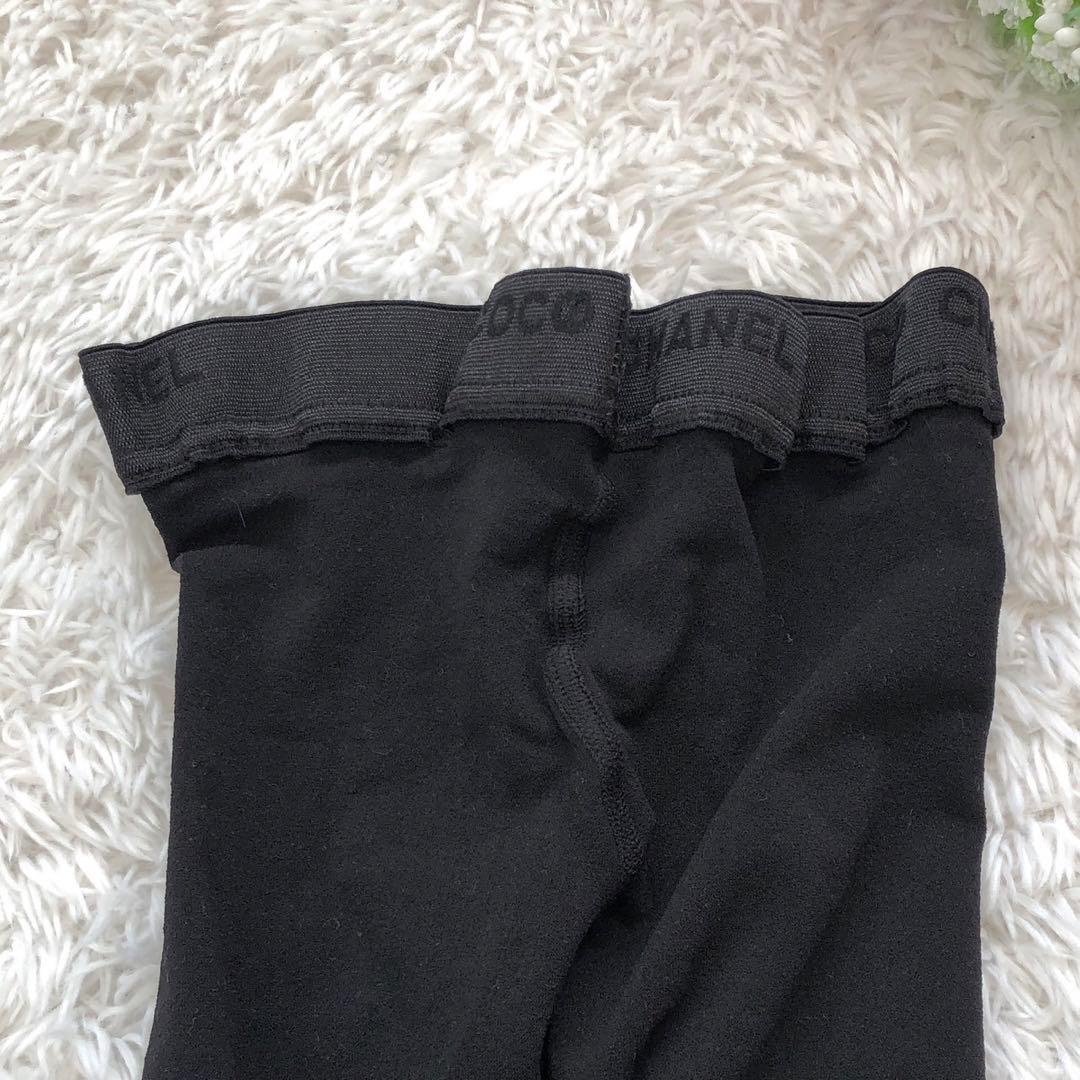 ［未使用］シャネル　メタルパーツ　スタッズ　ココマーク　ストッキング　タイツ