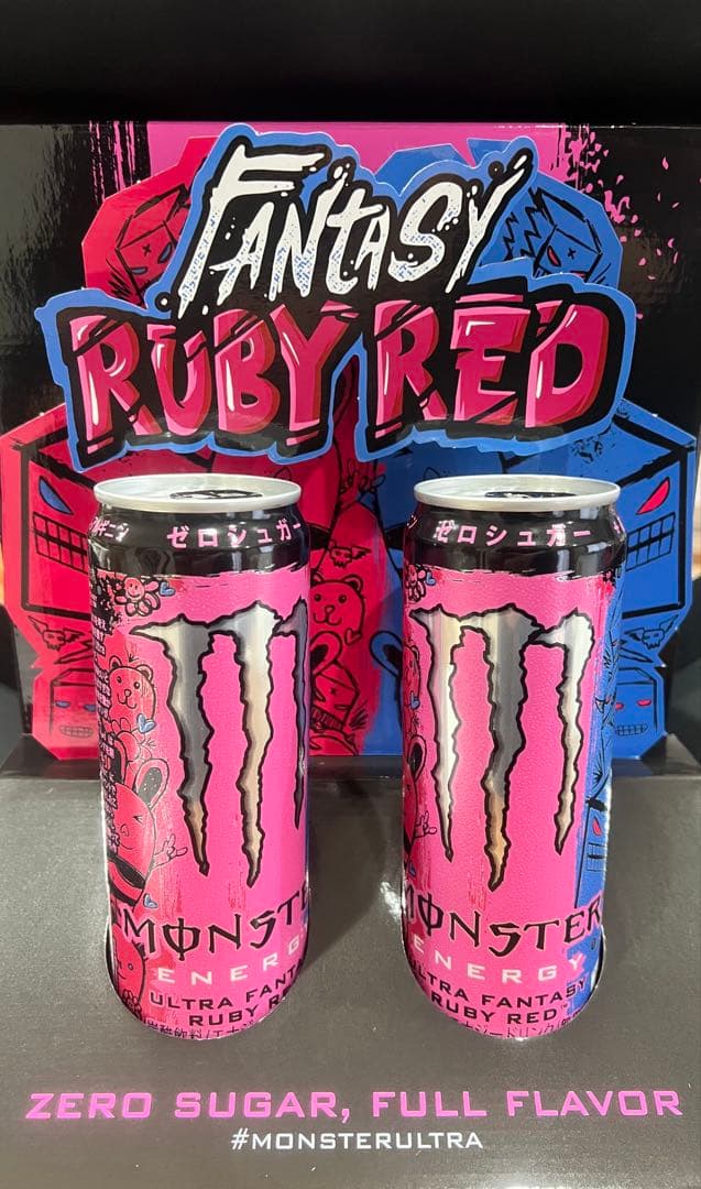 限定品モンスターエナジー ウルトラファンタジー ルビー レッド 2本