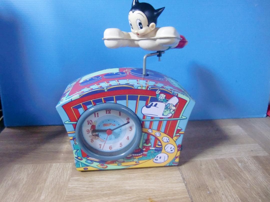 鉄腕アトム ブリキ製 オルゴール置き時計 送料無料 極希少品】新品未