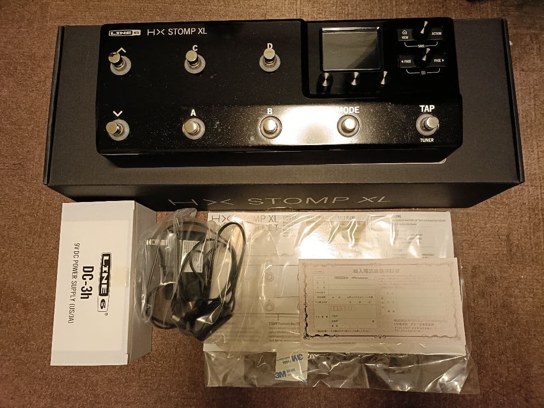 Line6 HX Stomp XL 箱あり 3.80適用済み