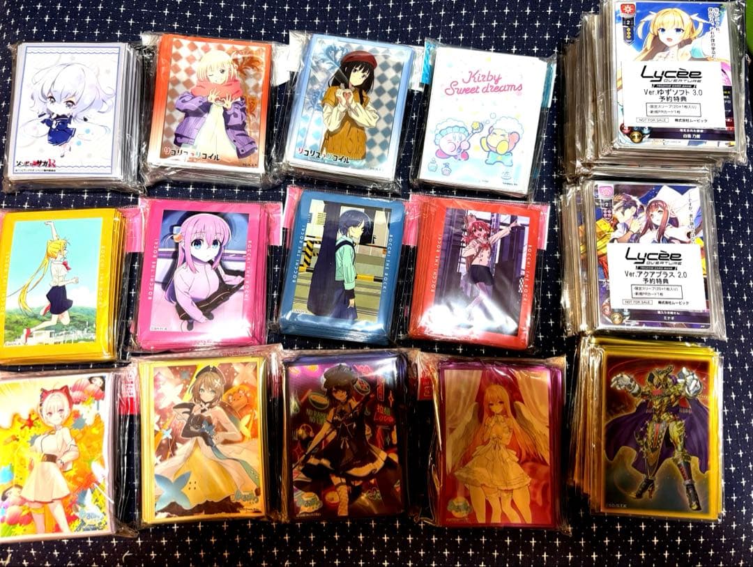 【大量】キャラクタースリーブ まとめ売り166個セット