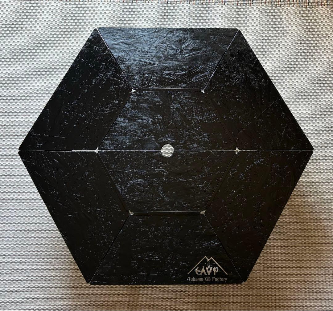 まー様専用出品 ヘキサテーブル50 センターテーブル付きブラック塗装