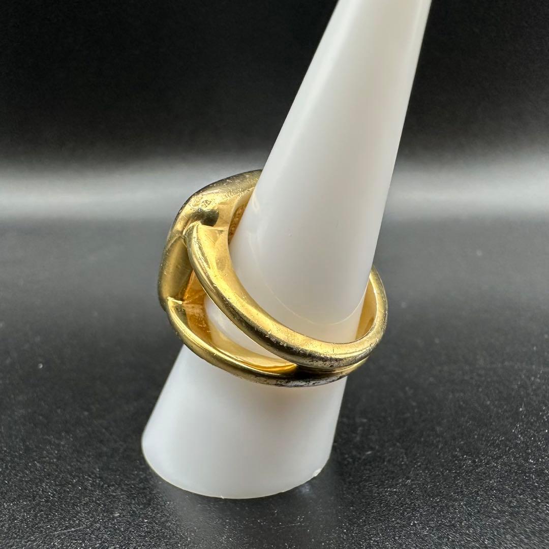 美品✨　エルメス　リング　指輪　コロゾ　ゴールド　セリエ　シェル　1336