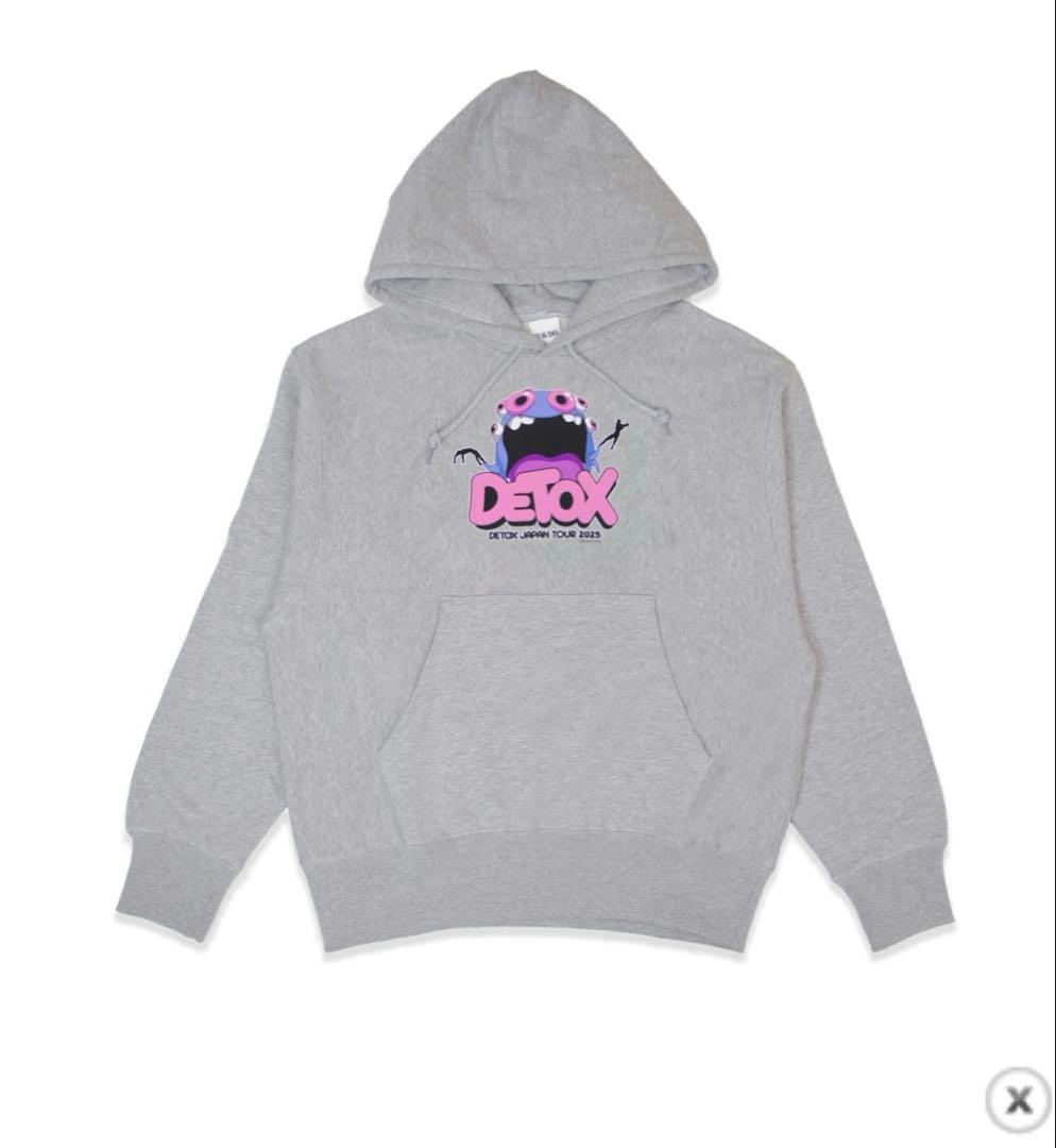 2025 DETOX JAPAN パーカー M ラバーバンド　セット