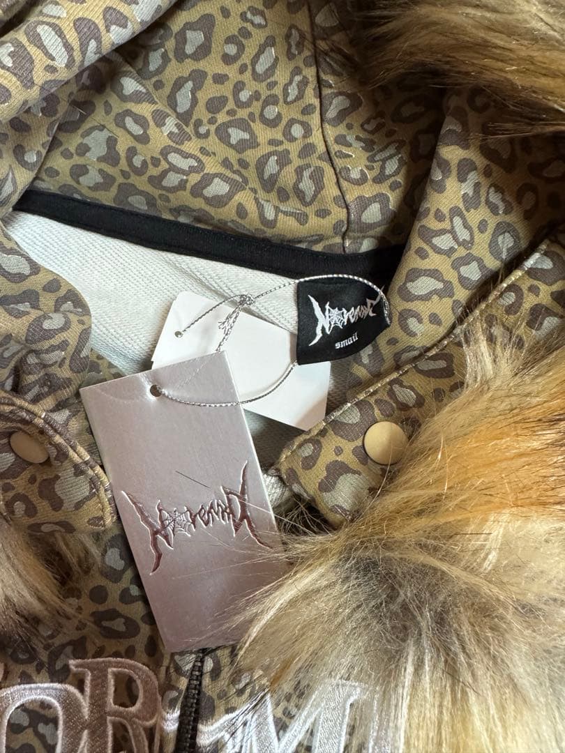 noremid FUR ZIP HOODIE レオパード 完売品