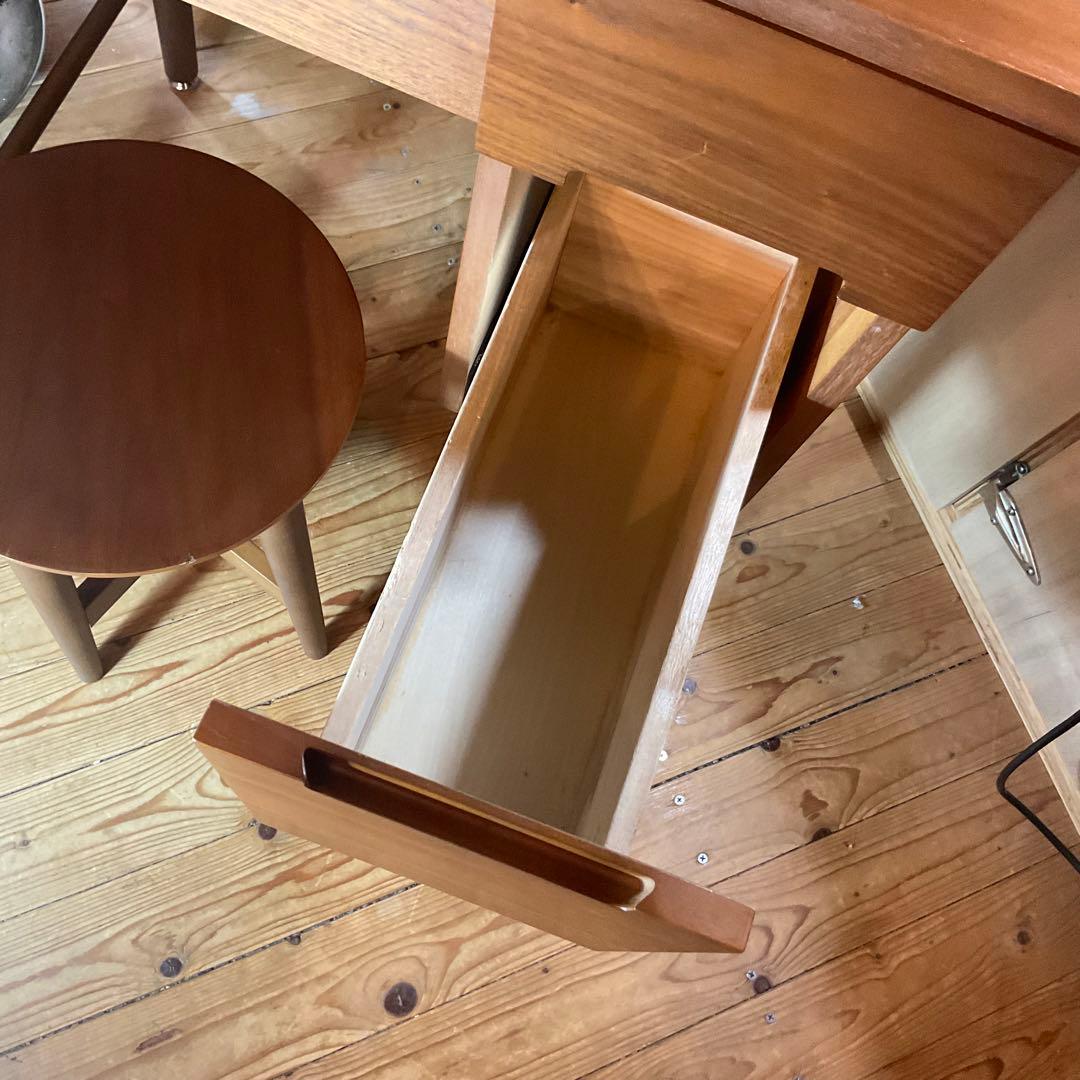 emo エモ ドレッサー 鏡台 スツール 丸椅子 一人暮らし 化粧台 コンパクト