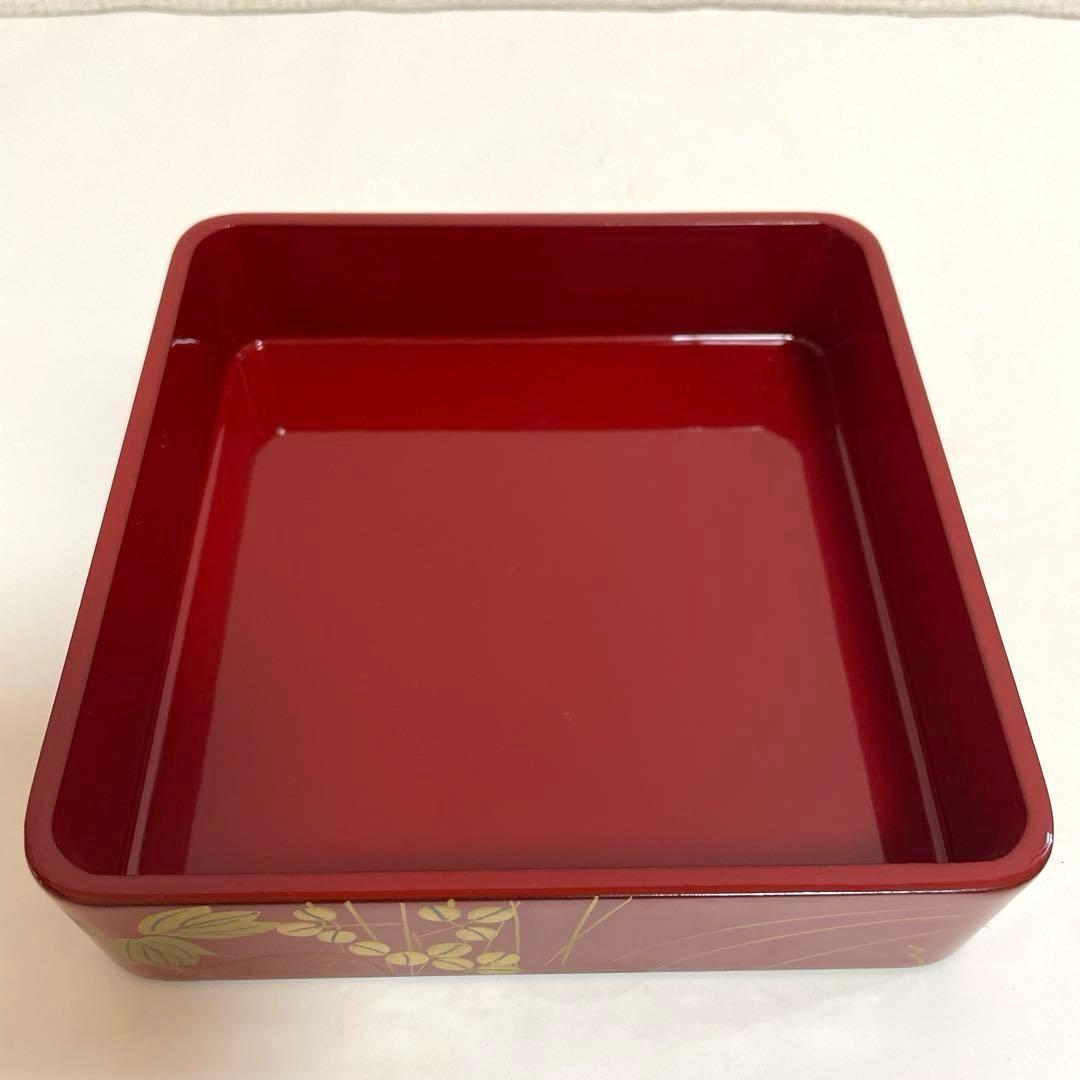 新品未使用 川連漆器 四段重箱 とおかもちセット16.6cm角 美品