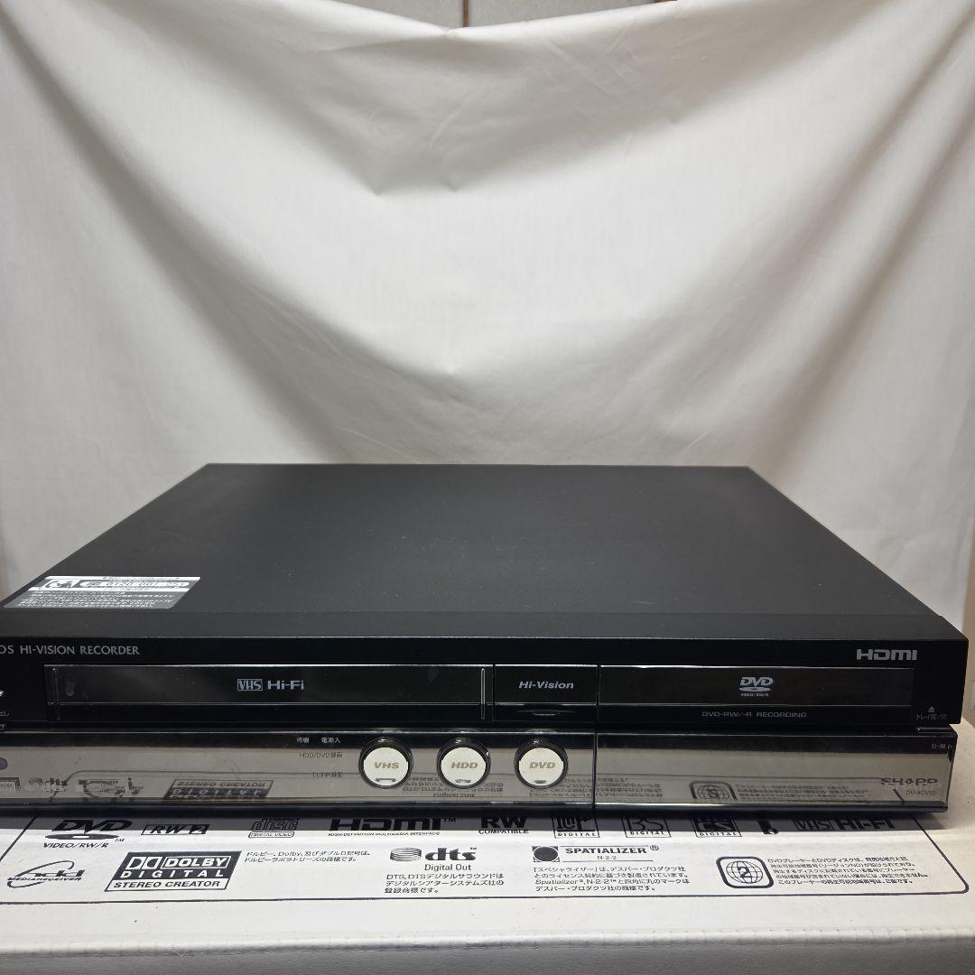VHS・DVDレコーダー SHARP DV-ACV52 箱あり