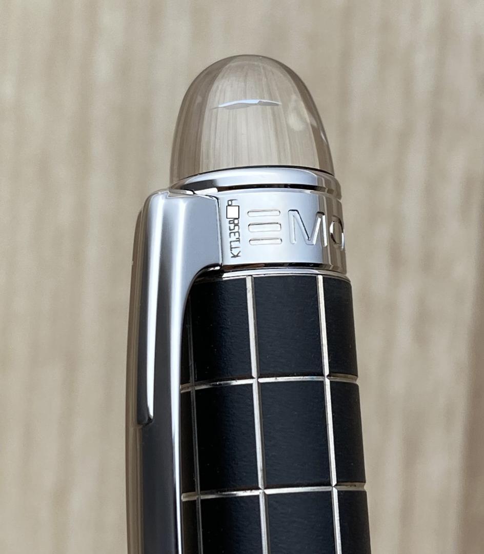 美品 モンブラン スターウォーカー メタルラバー ブラックXプラチナ　ボールペン