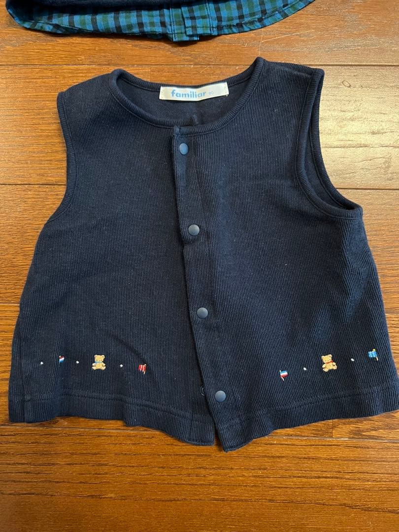familiar フォーマルセットアップ 80cm ネイビー　男の子