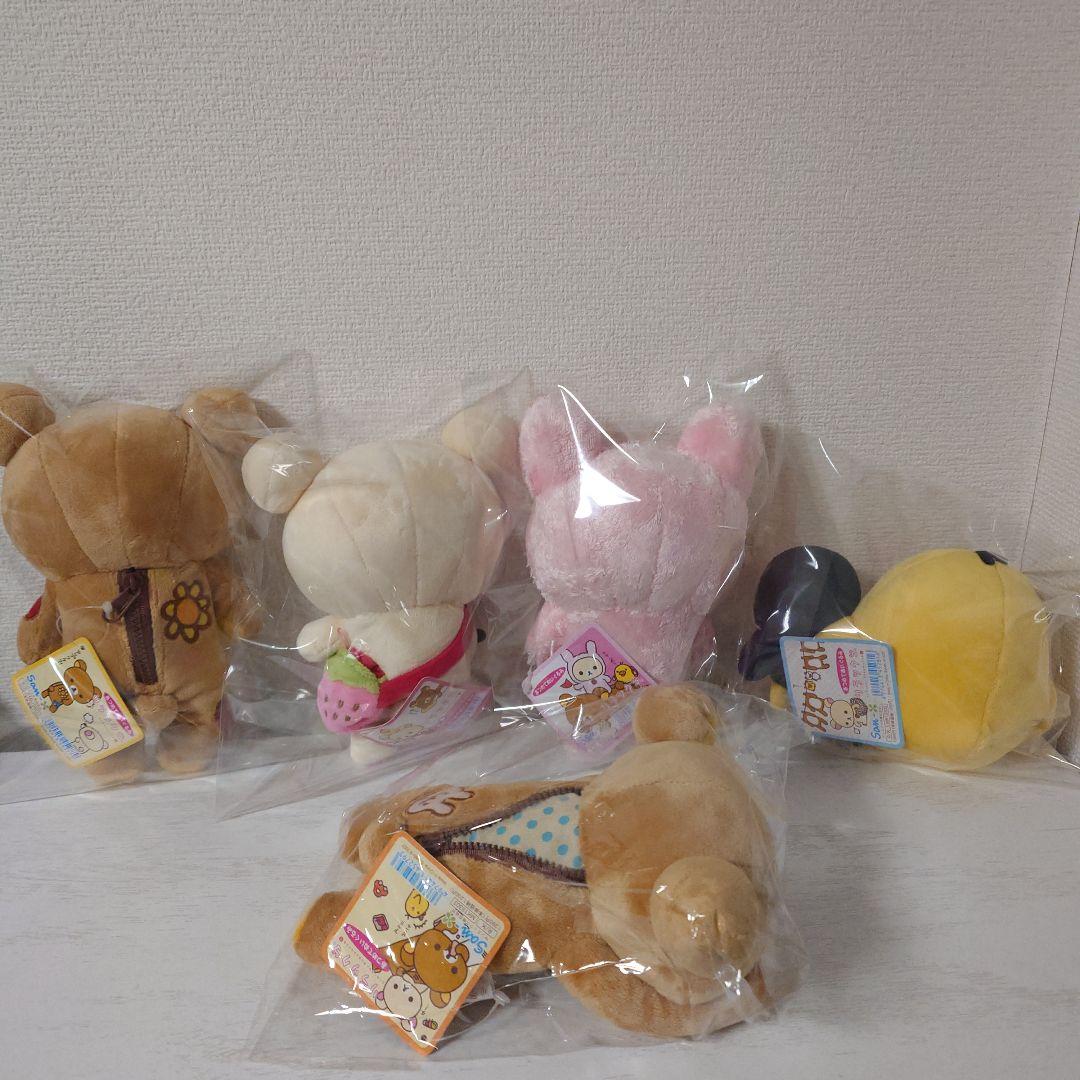 希少　リラックマあつめてぬいぐるみ5体セット　コリラックマのヤンチャな毎日　初期