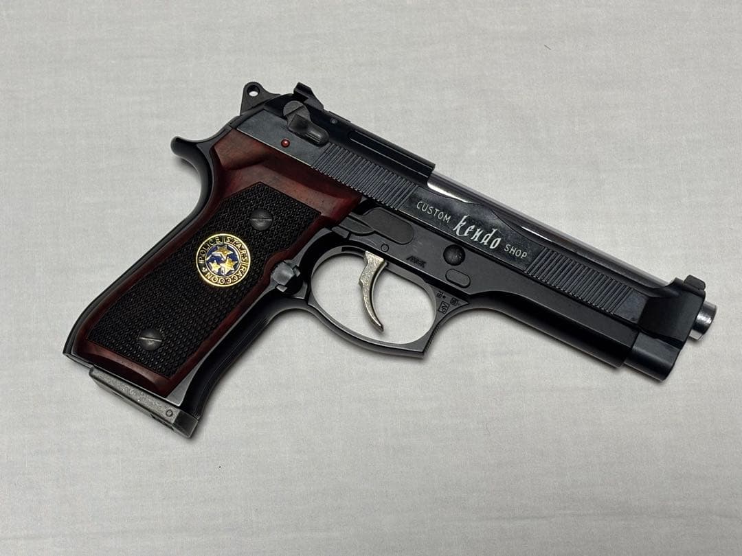 サムライエッジクリスモデルカスタム+0.20g BB弾+ガス+専用ケース付き