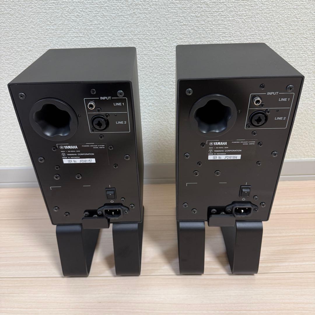 【セット】YAMAHA MSP3A モニタースピーカー+スタンド+ケーブル