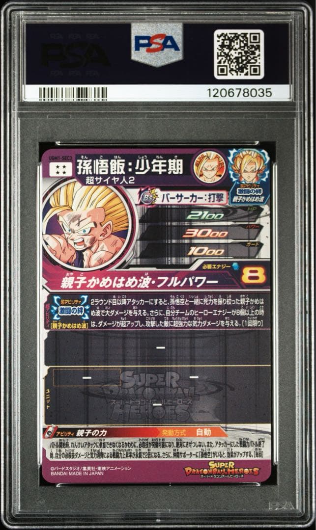 スーパードラゴンボールヒーローズ ugm1-sec3 孫悟飯：少年期