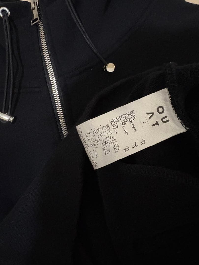 トップス OUAT ASTRO PARKA BLACK