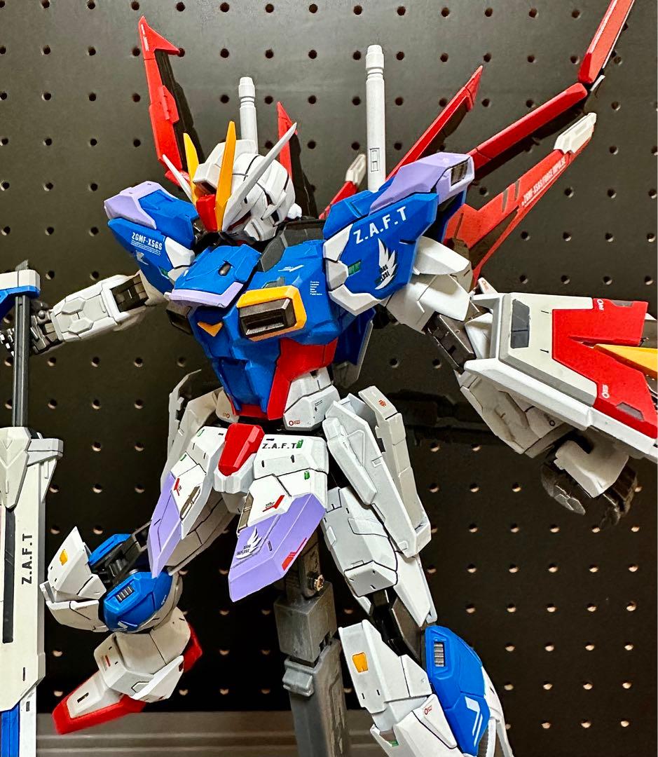 ガンプラ完成品 MG フォースインパルスガンダム 全塗装・徹底改修