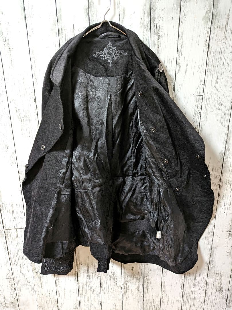 PUNK RAVE ダブルブレストジャケット 刺繍デザイン　裏地豪華　ゴスロリ
